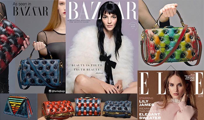 Nuova Collezione Borse 'Harleq' Made in Italy su Elle e Harper's Bazaar